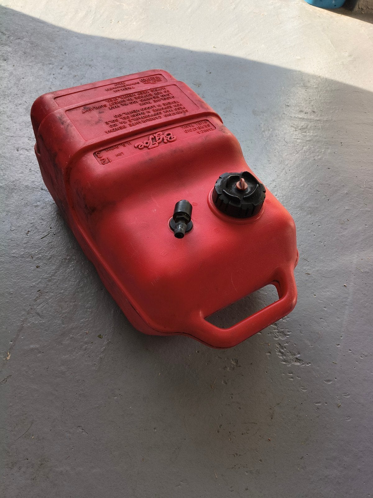 Big Joe 12 Liter Brandstoftank voor Buitenboordmotor, Watersport en Boten, Ophalen, Gebruikt, Motor en Techniek