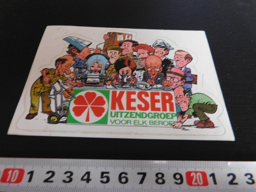 sticker KESER uitzendgroep voor elk beroep  Strip KJ617 *, Ophalen, Zo goed als nieuw