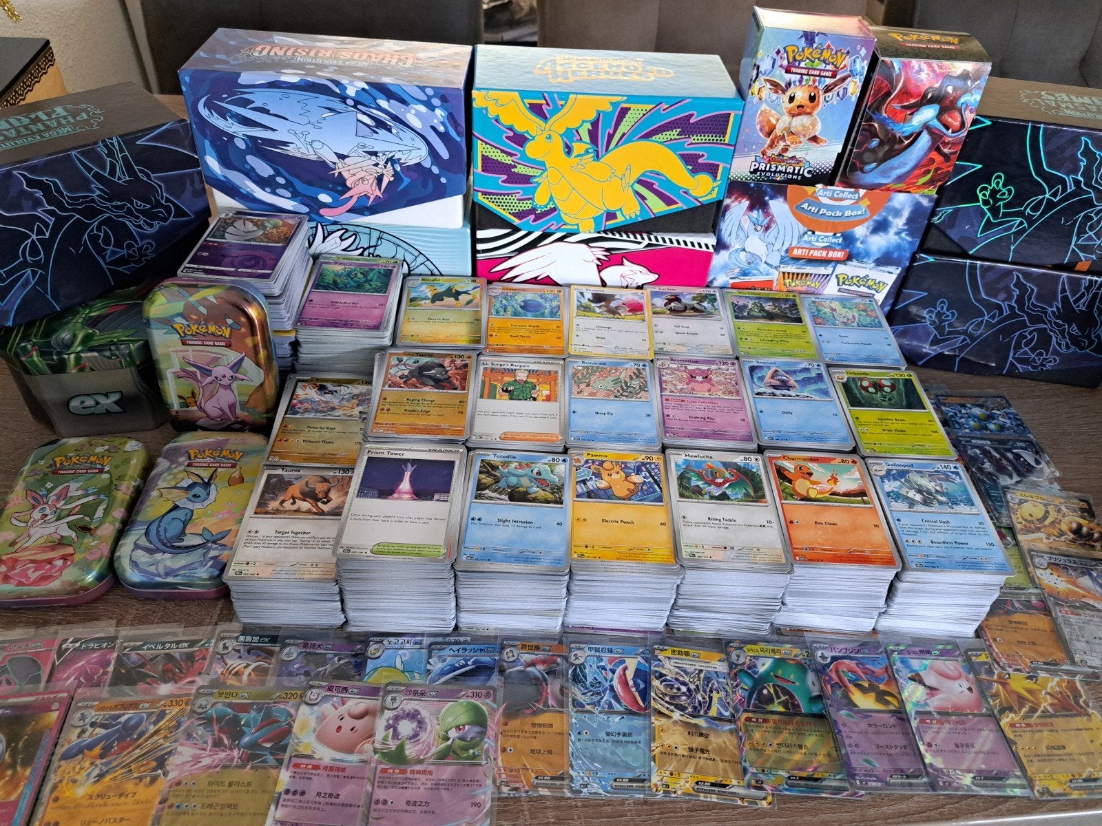 Pokémon Kaarten Bulk: 4500+ met Holo/Reverse, EX, SIR, V, Ophalen of Verzenden, Zo goed als nieuw, Meerdere kaarten