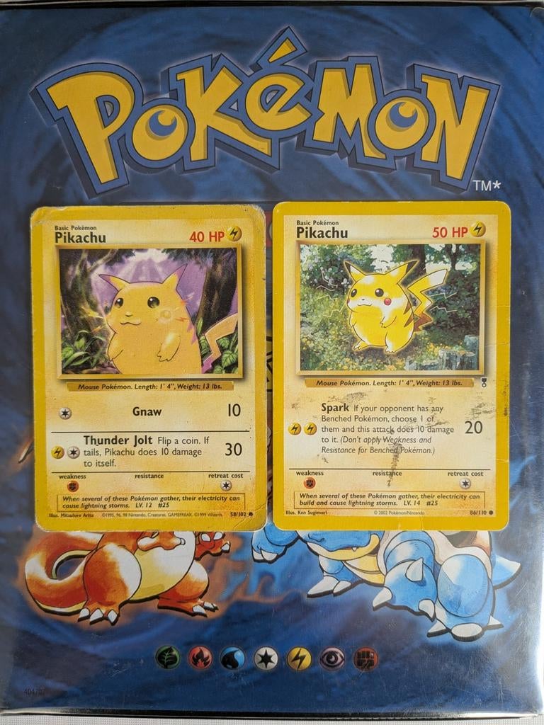 Pikachu Base Set 1999 Legendary Collection 2002 - Nostalgie, Verzenden, Gebruikt, Meerdere kaarten