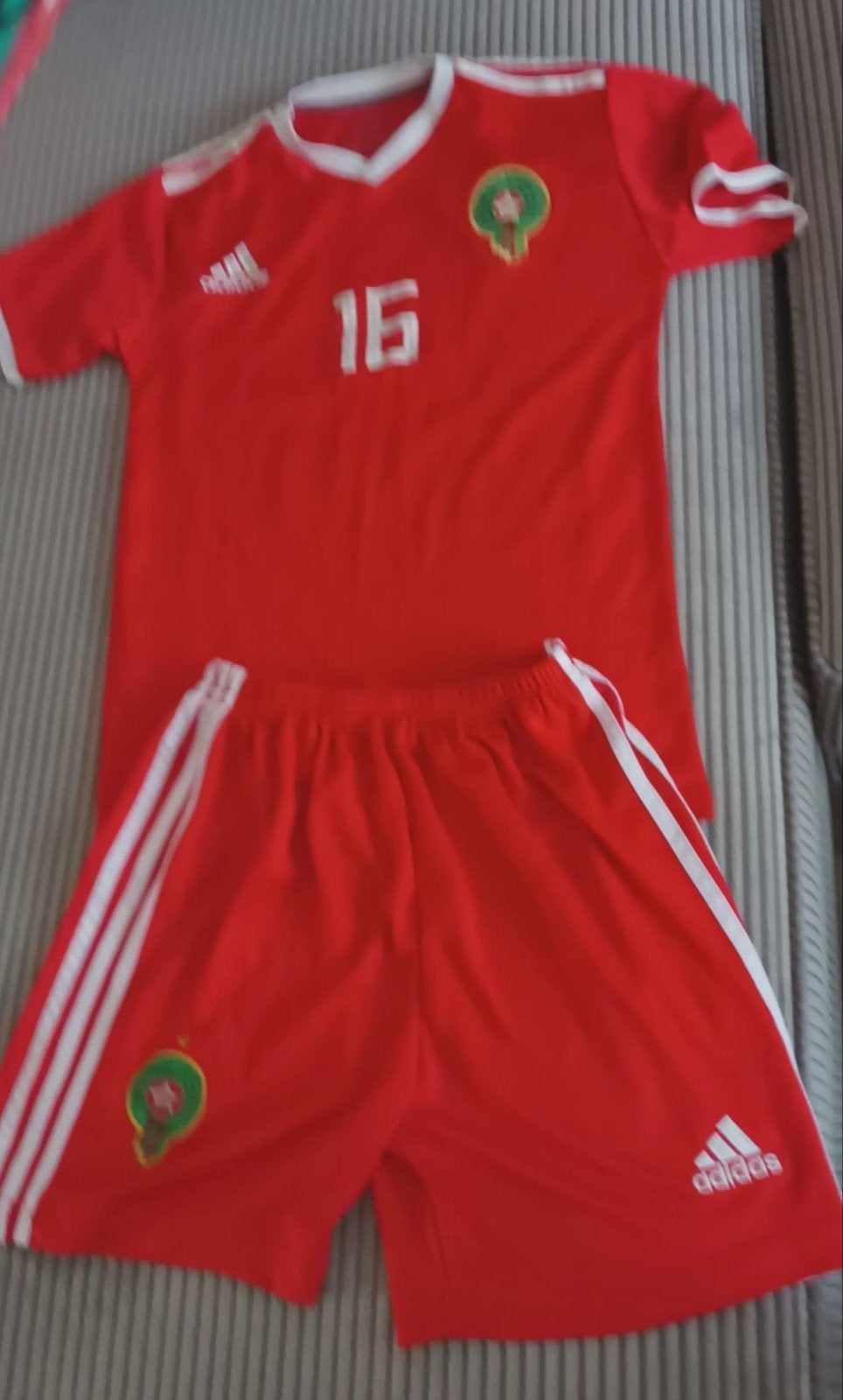 Marokko Kinder Trainingspak Maat XS/170 - Adidas, Ophalen of Verzenden, Gebruikt, Adidas, Jongen of Meisje