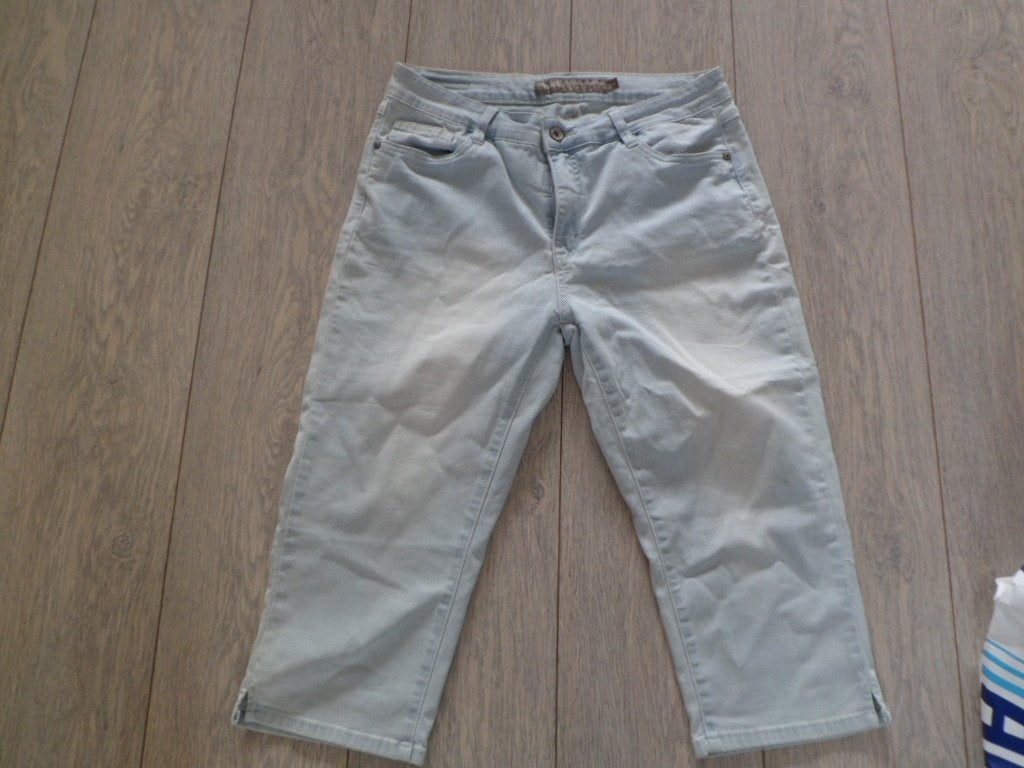 Driekwart jeans maat 40 / L merk Geisha, Kleding | Dames, Ophalen of Verzenden, Zo goed als nieuw, Blauw, W30 - W32 (confectie 38/40)