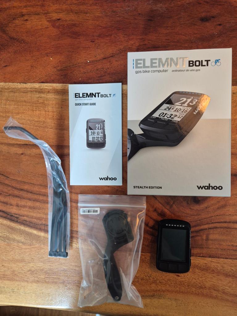 Wahoo Elemnt Bolt, Fietsen en Brommers, Fietsaccessoires | Fietscomputers, Gebruikt, Ophalen of Verzenden