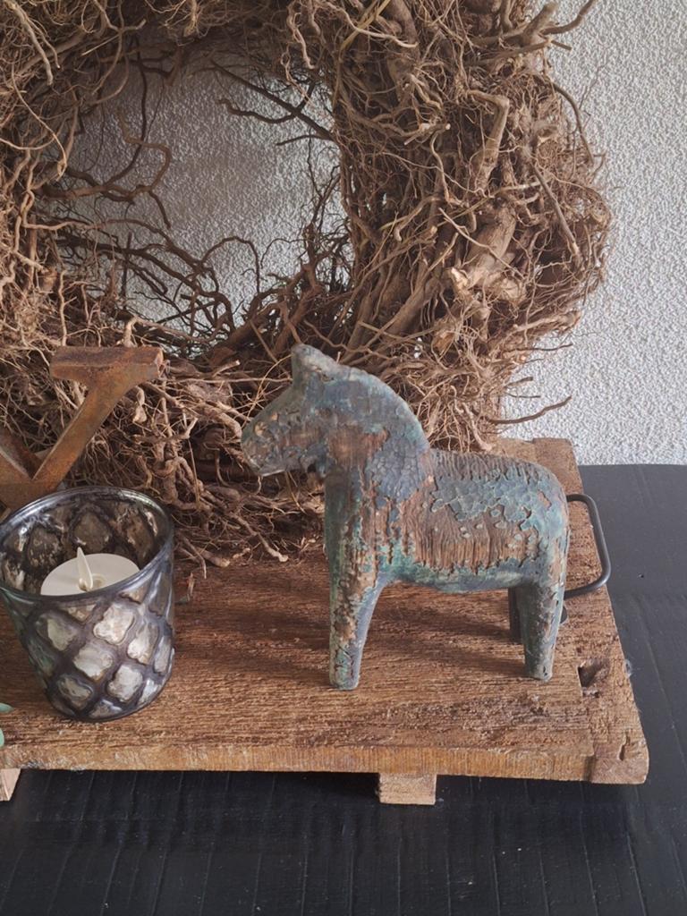 Oud Chinees houten paard - Uniek decoratiestuk, Ophalen of Verzenden