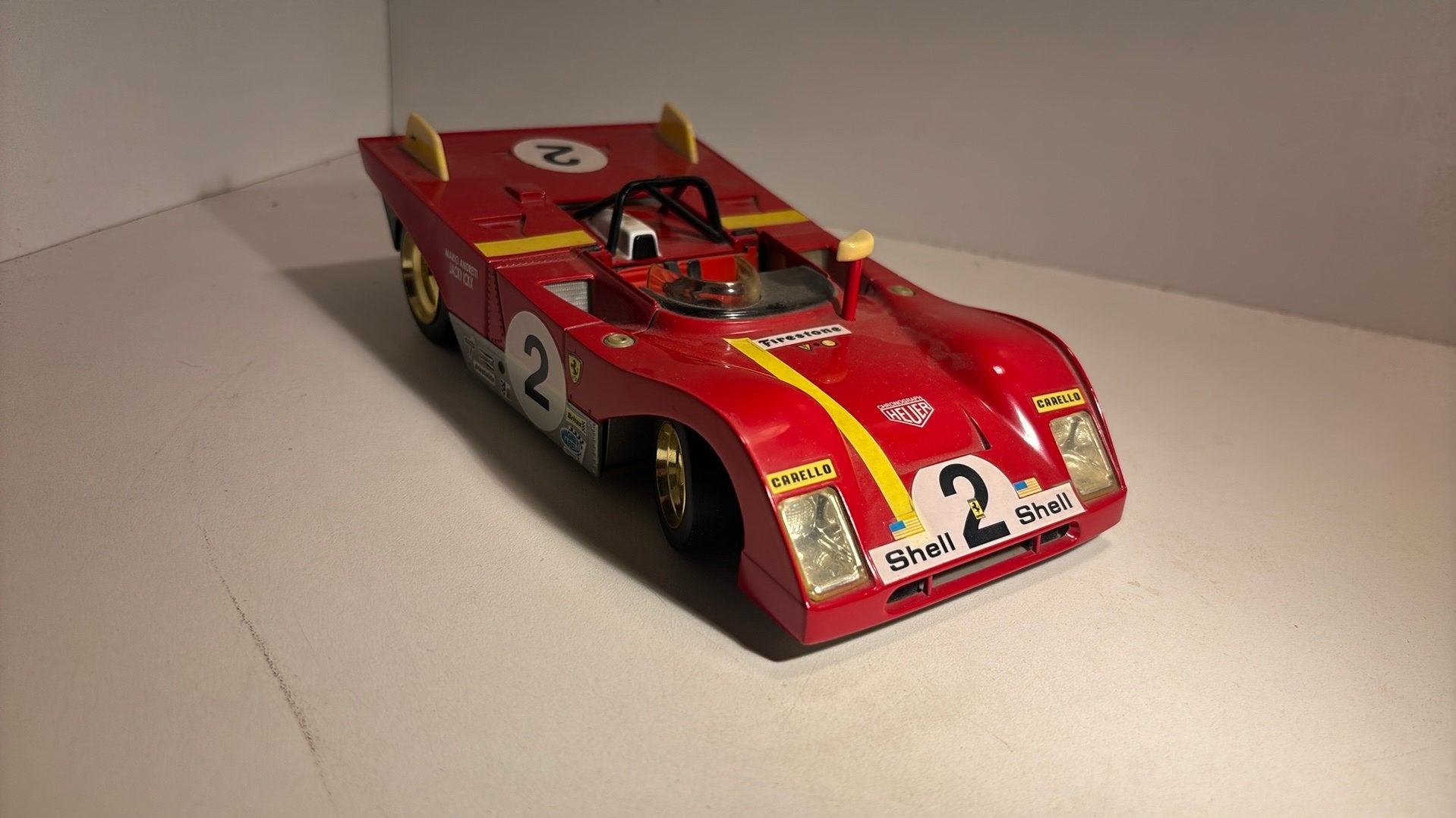 Ferrari 312p 1972 shell 1.18, Overige merken, Ophalen of Verzenden, A, A