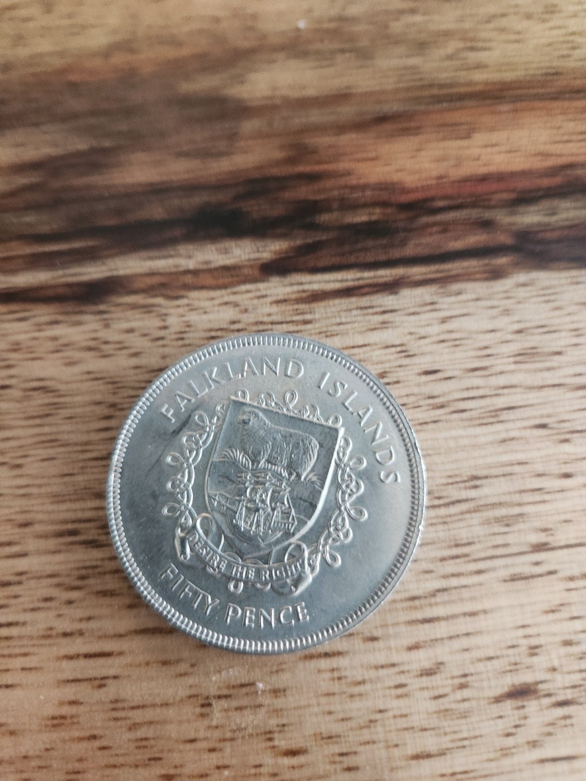 Falklandeilanden 50 Pence Munt 1952-1977 Elizabeth II, Ophalen of Verzenden, Losse munt