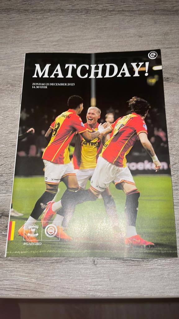 Go Ahead Eagles-Fc Groningen programma boekje, Verzamelen, Sportartikelen en Voetbal, Ophalen of Verzenden, Zo goed als nieuw
