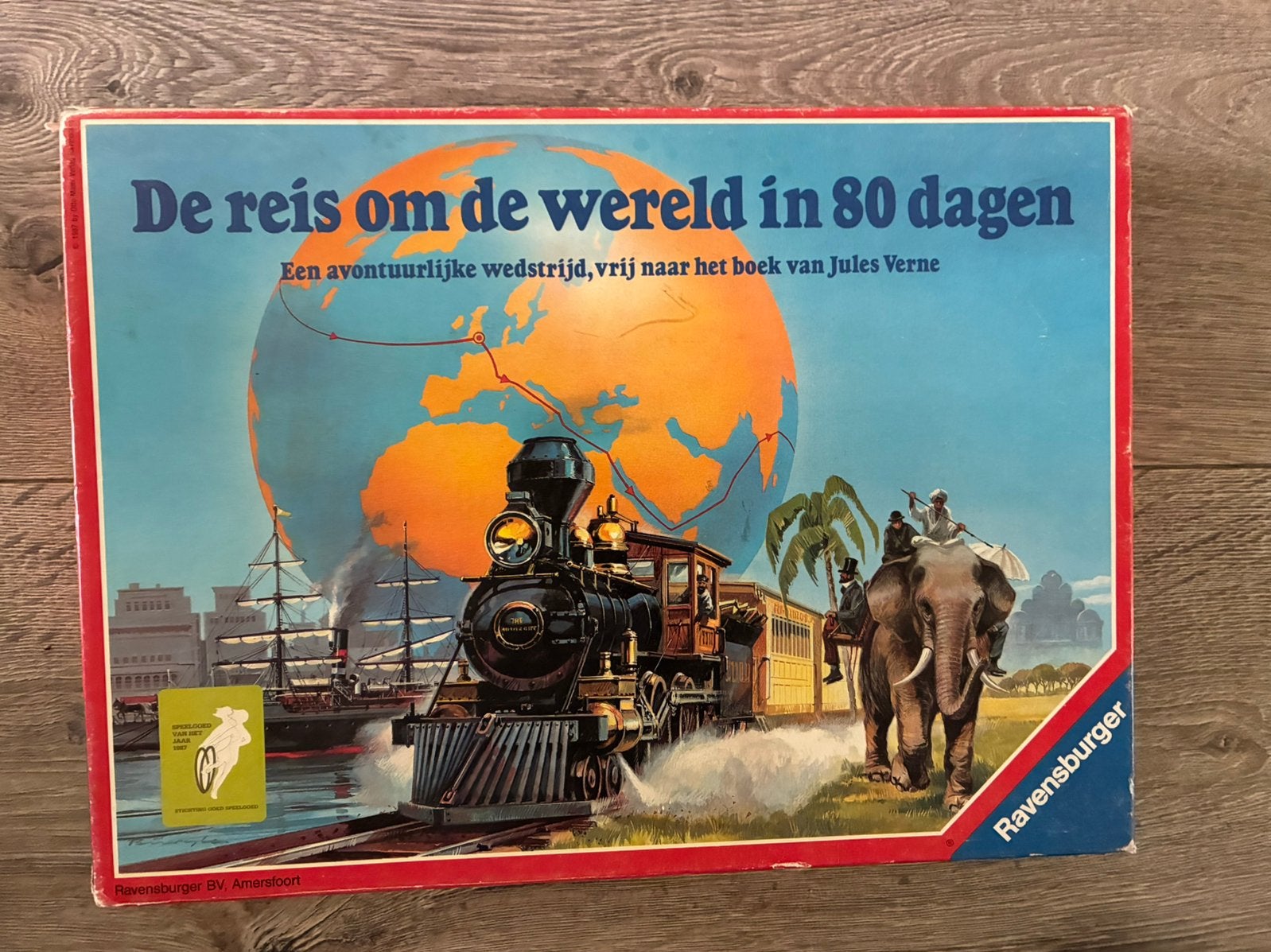 De Reis om de wereld in 80 dagen, Hobby en Vrije tijd, Gezelschapsspellen | Bordspellen, Ophalen of Verzenden, Gebruikt