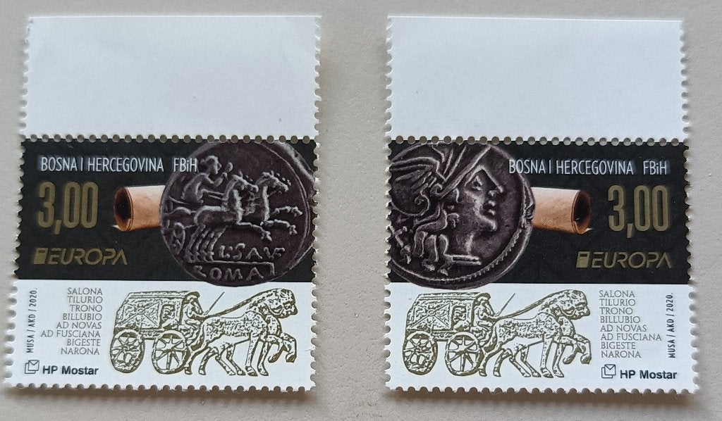 Bosnie Herz.(kroatie post mostar) 2020 cept PF mich 540-41, Ophalen of Verzenden, Overige landen, Postfris
