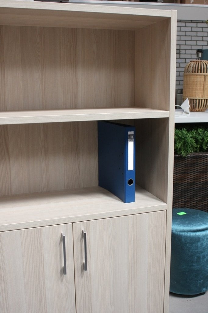 2 mooie open kasten archiefkast buffetkast melamine houtlook, Ophalen, Met deur(en), Nieuw, 50 tot 100 cm