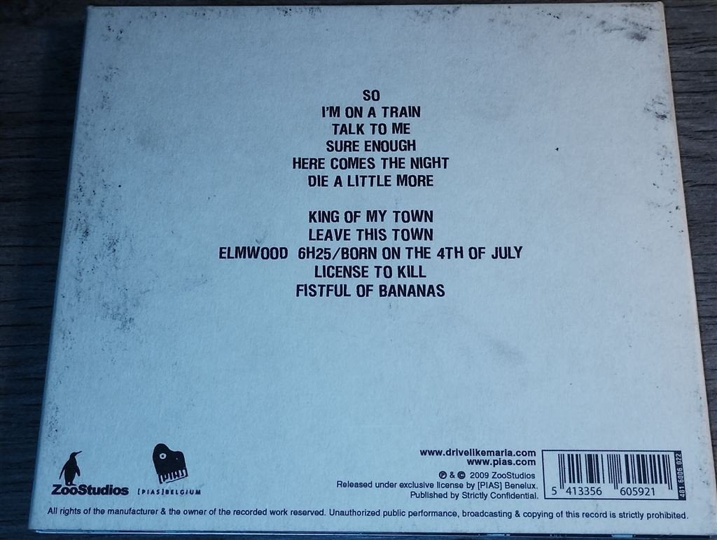 Drive Like Maria ‎- Elmwood [Digipack], Ophalen of Verzenden, Zo goed als nieuw, Poprock