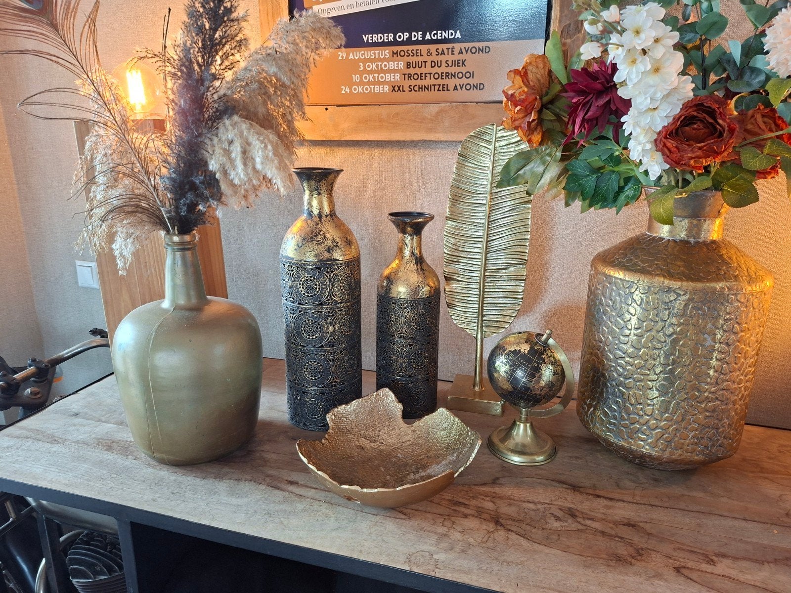 Diverse gouden decoratie, Ophalen, Zo goed als nieuw