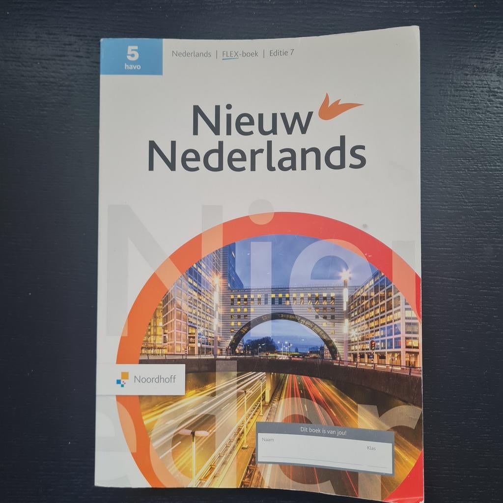 Nieuw Nederlands FLEX-boek 5 HAVO Editie 7, Boeken, Ophalen of Verzenden, Zo goed als nieuw, HAVO, Nederlands
