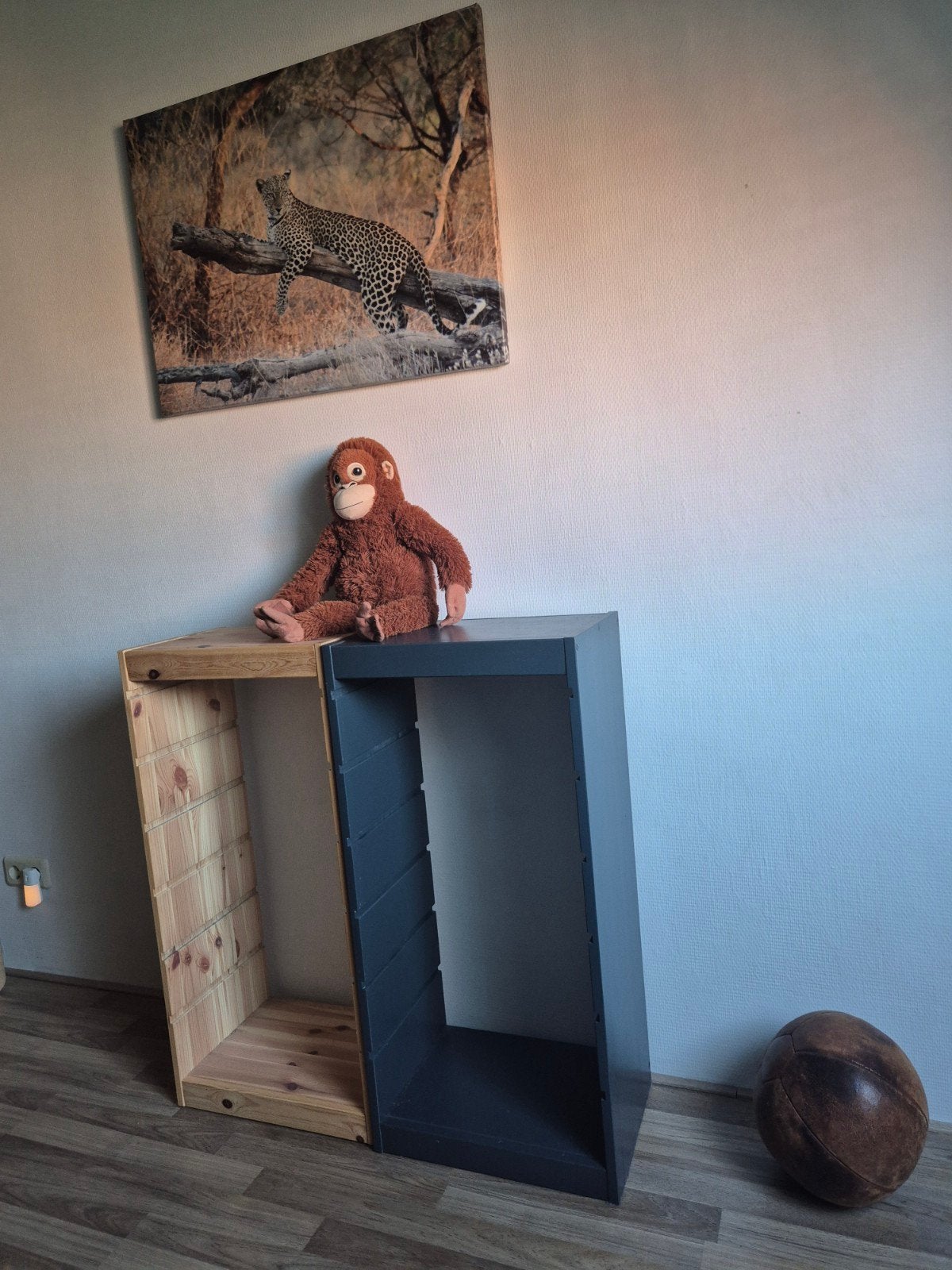 2x IKEA Trofast Kast 3 hoog (grenen & antraciet), Huis en Inrichting, Ophalen, Zo goed als nieuw