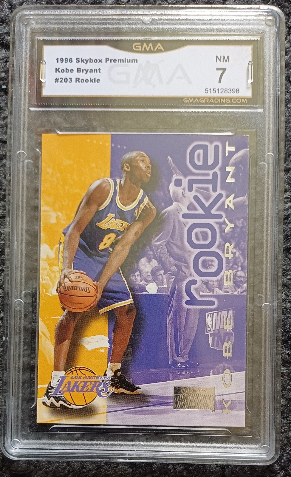 Rookie card Kobe Bryant. NBA. Lakers. Skybox. Sportscard., Ophalen of Verzenden, Zo goed als nieuw, Overige sporten, Poster, Plaatje of Sticker