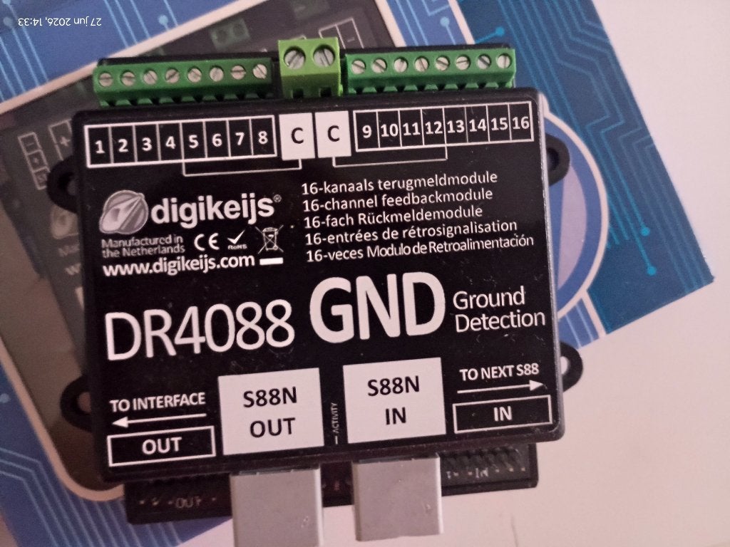 Digikeijs 4088GND 16-Kanaals s88N., Overige merken, Wisselstroom, Overige typen, Nieuw