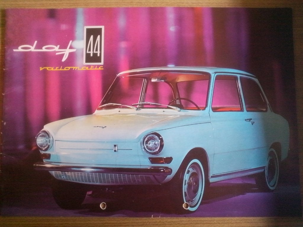 DAF 44 sedan folder brochure Prospekt 1966 Duits Deutsch, Ophalen of Verzenden, Zo goed als nieuw, Overige merken