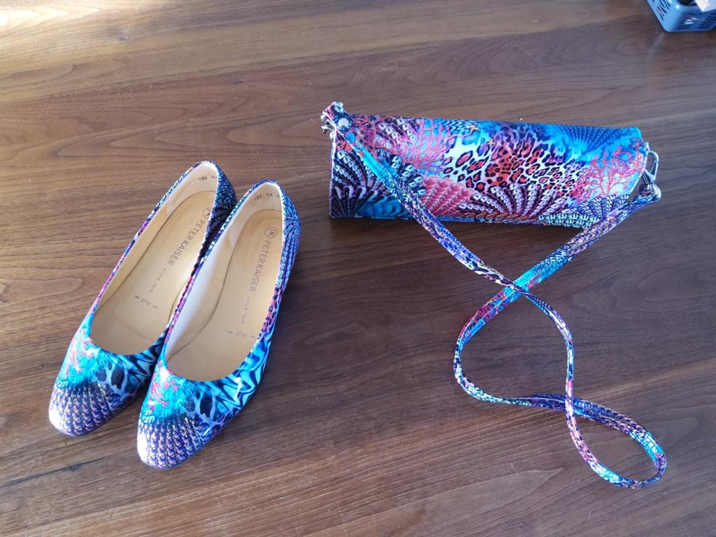Schoen en tas set peter kaiser, Ophalen, Zo goed als nieuw, Overige kleuren, Overige materialen