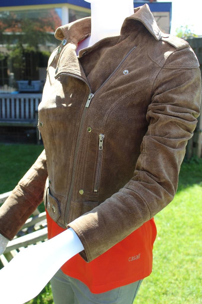 Goosecraft biker 406 100% leer is nieuw ( 299,-) mt S 36/38, Maat 38/40 (M), Goosecraft, Overige kleuren, Nieuw