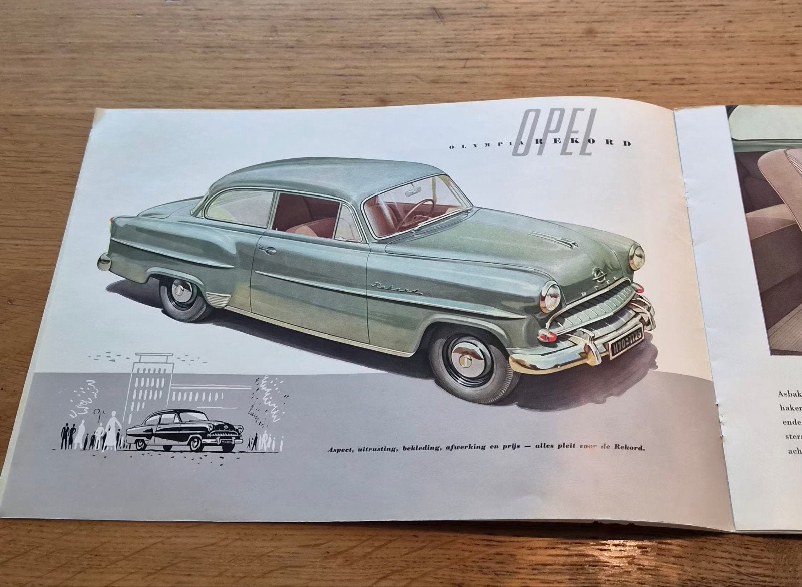 Zeldzame Opel Olympia Rekord folder ca. 1955 Gorter, Ophalen of Verzenden