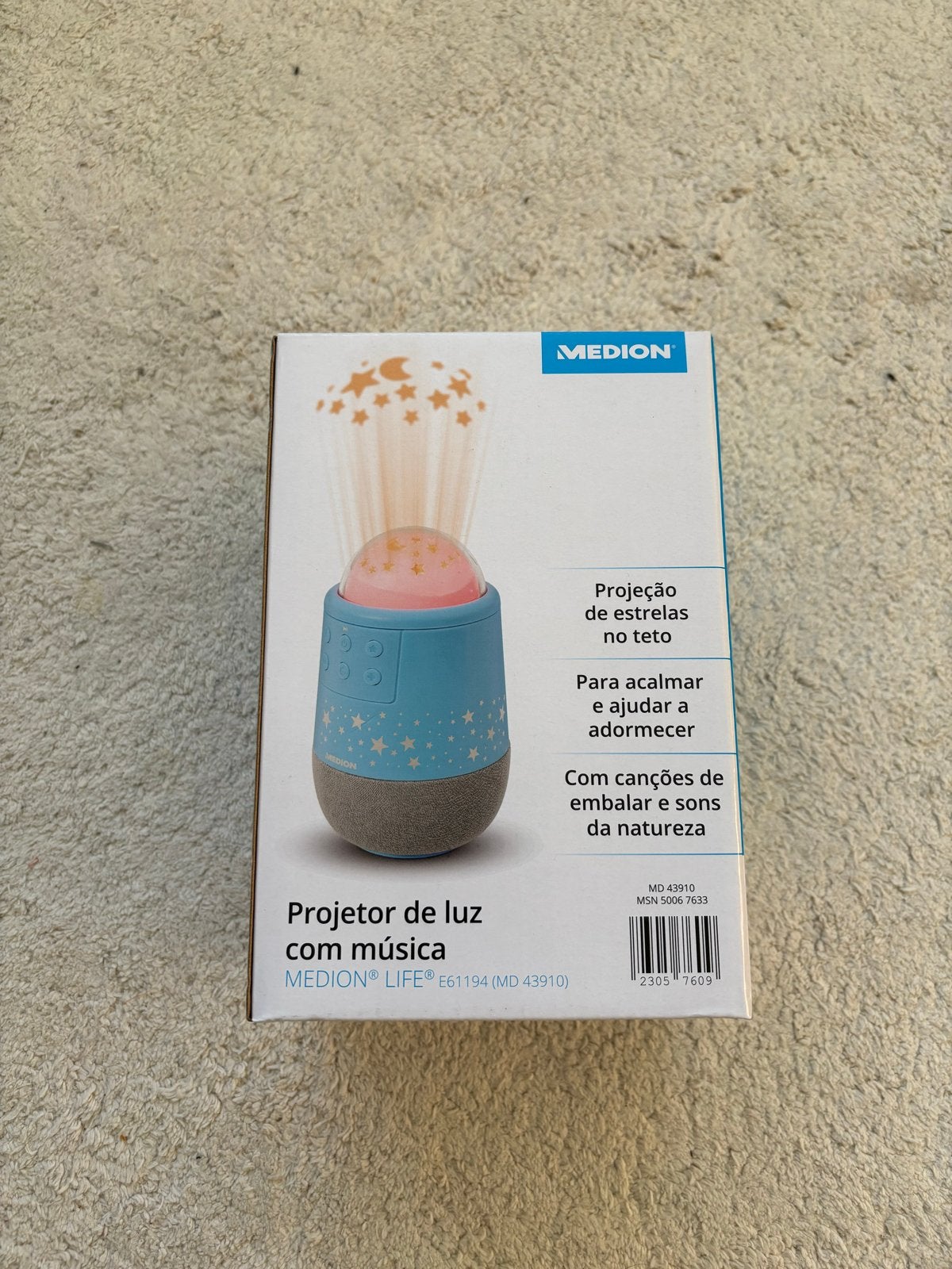 Sterrenhemelprojector met slaapliedjes - Nieuw in doos, Ophalen of Verzenden, Nieuw, Overige typen, Met licht