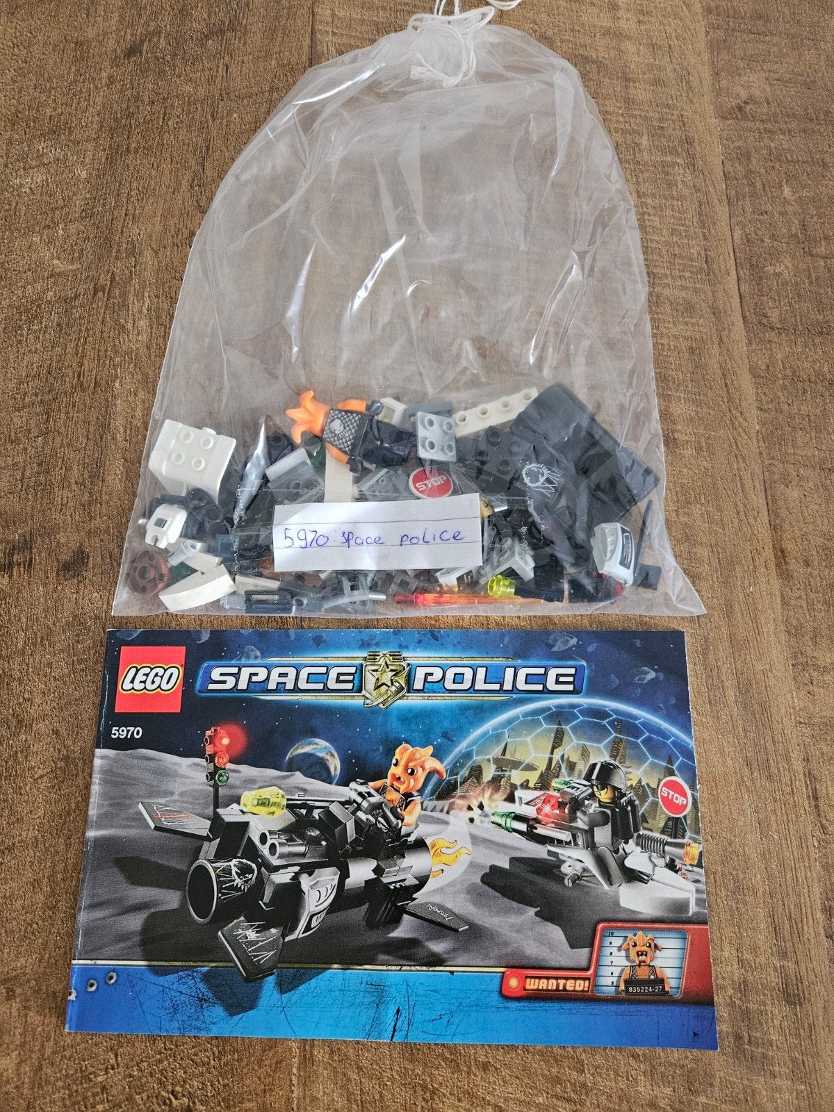 Lego Space Police 5970 Hyperspeed Pursuit met instructies, Gebruikt, Lego, Compleet, Ophalen of Verzenden