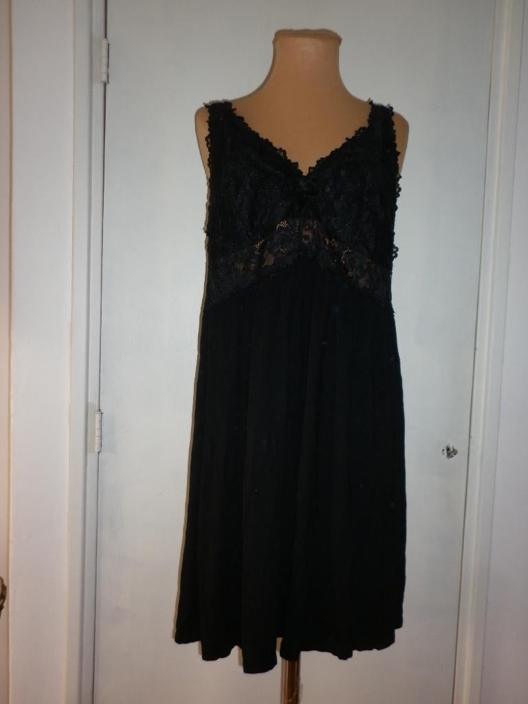 nachthemd / neglige maat  large , Verzenden, Zwart, Nachtkleding