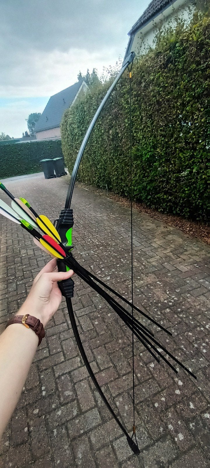 Boogschietset met pijl en boog, Ophalen, Gebruikt