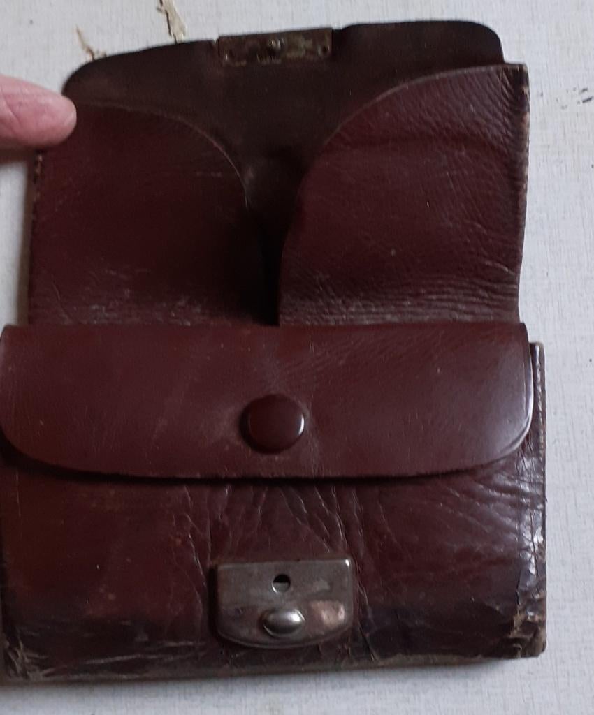 Heren portemonnee, Ophalen of Verzenden, Gebruikt, Bruin, Leer