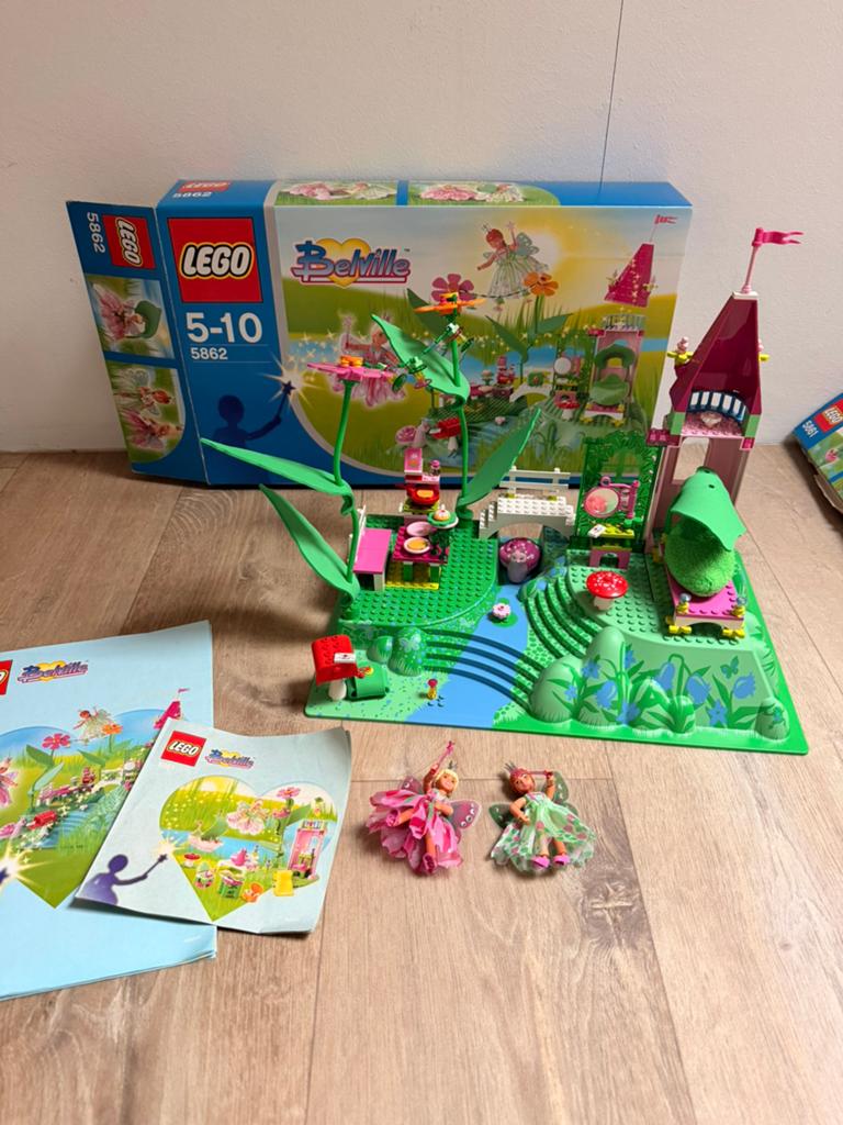 Lego Belville 5862 flower fairy party blue box COMPLEET, Kinderen en Baby's, Speelgoed | Duplo en Lego, Ophalen of Verzenden, Zo goed als nieuw