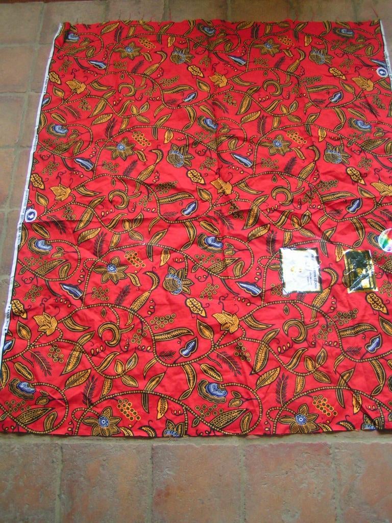 coupon batik nr WW 50, Hobby en Vrije tijd, Stoffen en Lappen, Verzenden, 120 cm of meer, Nieuw, Katoen