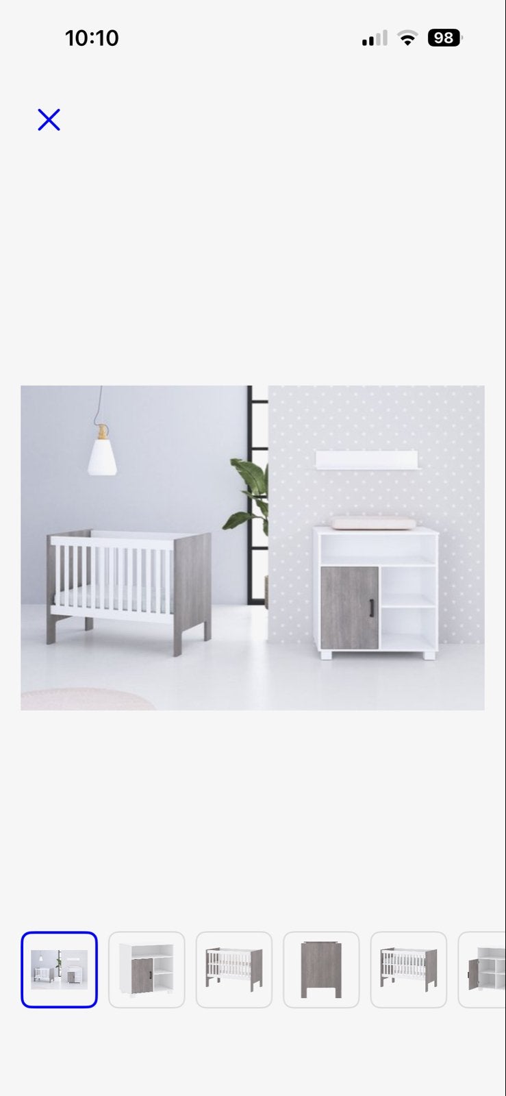 Born Lucky Cabino Babykamer Fresno 2-delig, Ophalen, Zo goed als nieuw, Jongetje of Meisje
