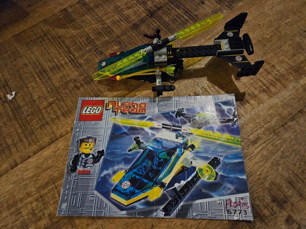 Lego nr 6773 Alpha team helicopter, Gebruikt, Lego, Ophalen of Verzenden, Compleet