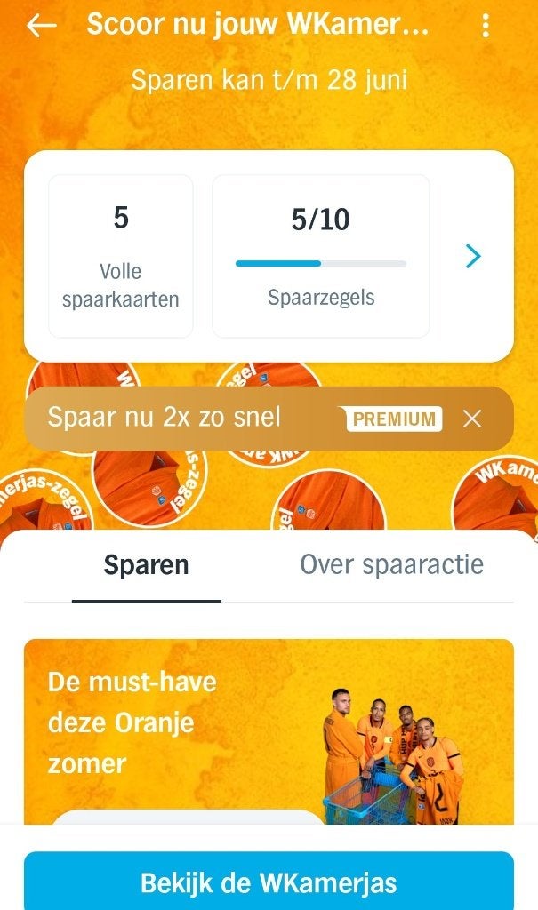 AH WKamerjas zegels, 12 spaarkaarten. Per spaarkaart € 0,25., Albert Heijn, Verzenden