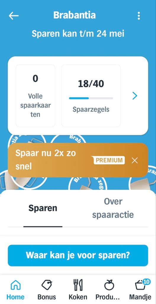 27 zegels Brabantia  AH, Albert Heijn, Ophalen of Verzenden