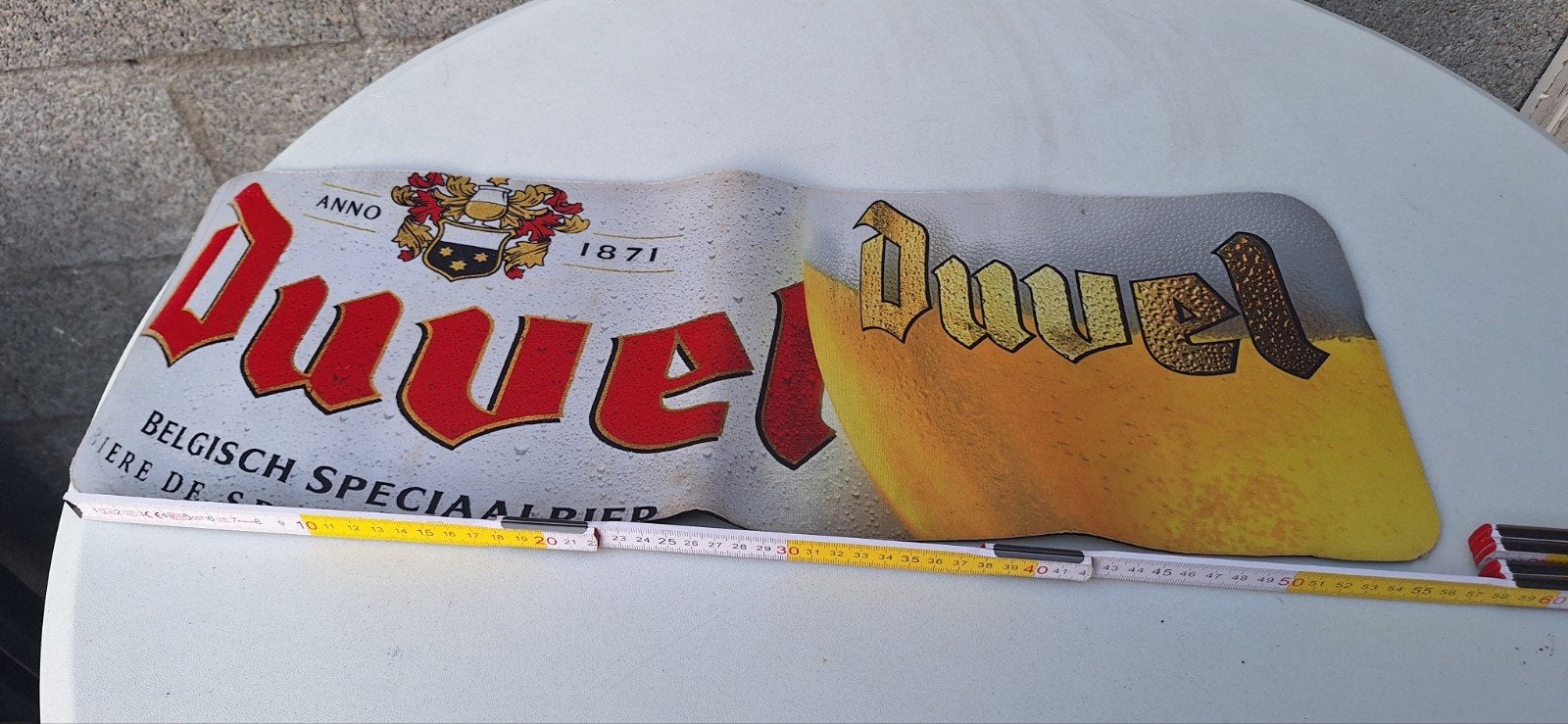 Duvel bier barmat (27.4), Verzamelen, Biermerken, Ophalen of Verzenden, Zo goed als nieuw, Glas of Glazen, Duvel
