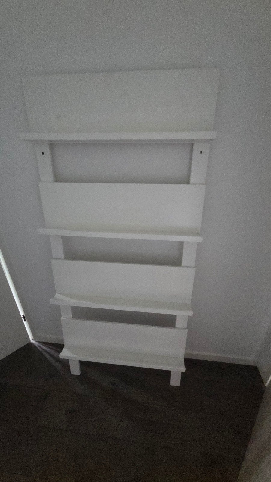 Wit tijdschriftenrek, Ophalen, Gebruikt, Klassiek, Tijdschriftenrek