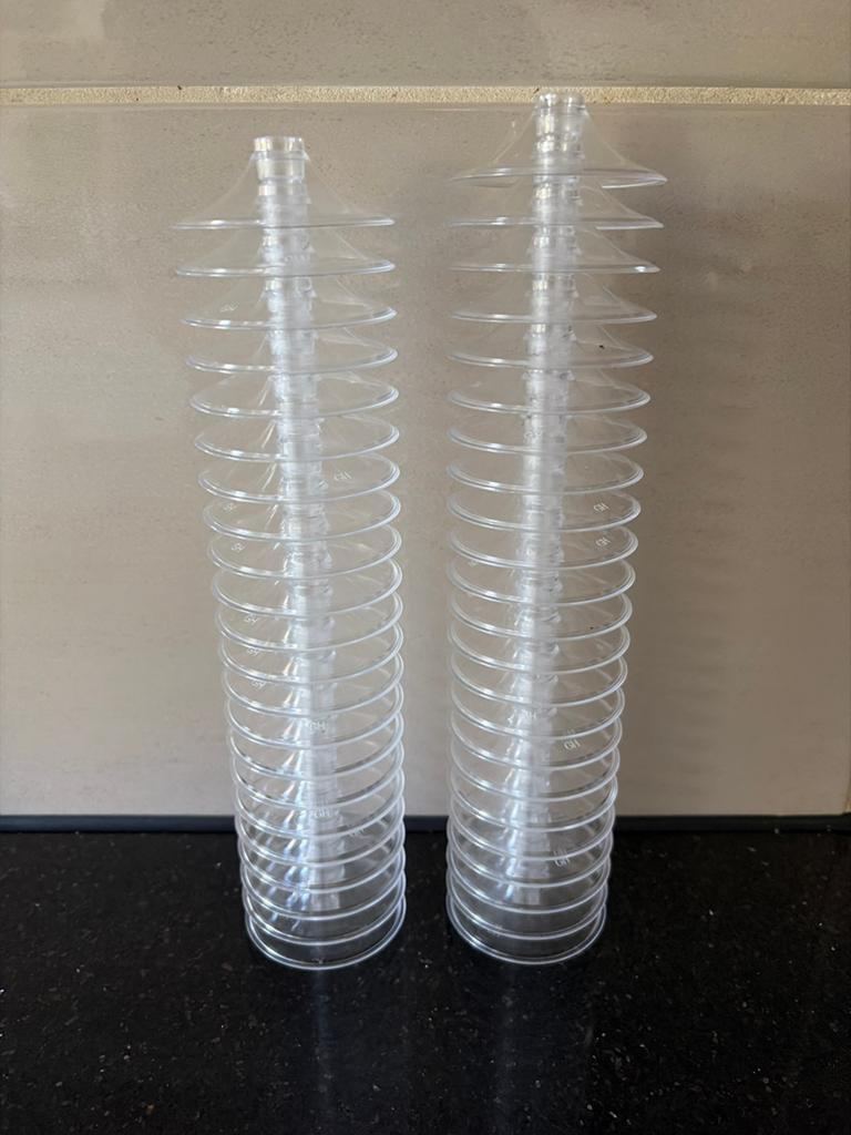 45 Voetjes voor plastic champagne of andere glazen, Overige typen, Kunststof, Nieuw, Ophalen of Verzenden