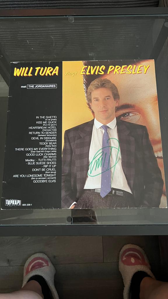 Will Tura zingt Elvis Presley LP met Handtekening, Ophalen of Verzenden, Zo goed als nieuw, 12 inch
