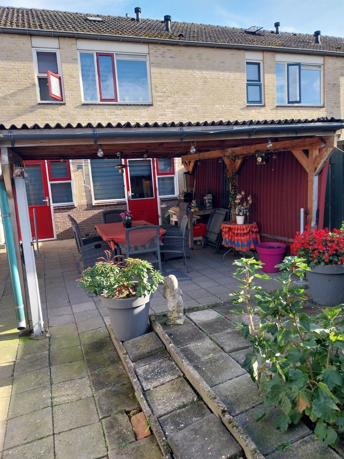 Houten Tuinpaviljoen met Golfplaten Dak 3x4 meter, Tuin en Terras, Ophalen, Gebruikt, Tuinpaviljoen