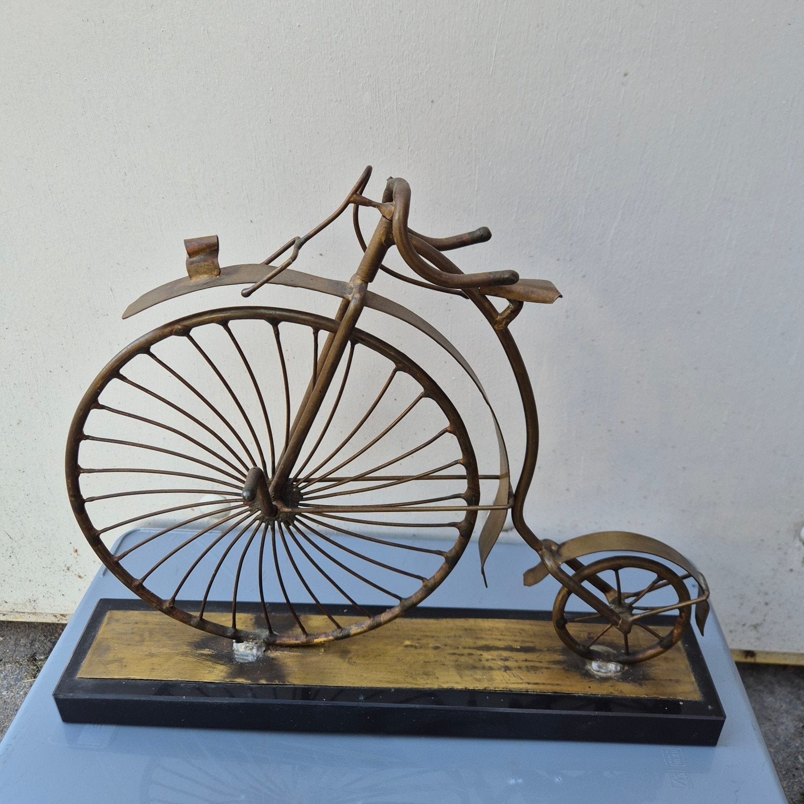 Daniel d'Haeseleer 1947, vintage kunst koper/messing marmer, Antiek en Kunst, Ophalen of Verzenden