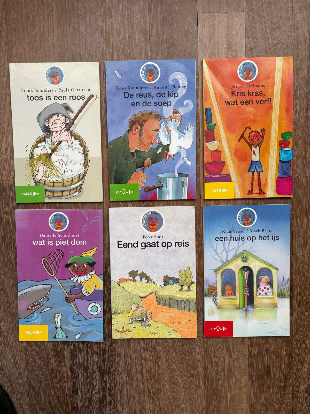 6 Leesleeuw boeken, groep 3, Ophalen of Verzenden, Gelezen, 3 tot 4 jaar