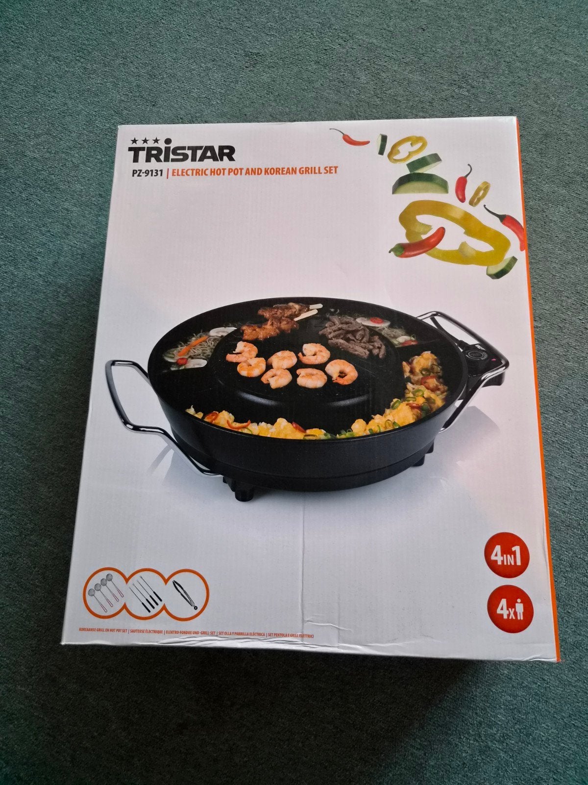 Tristar hotpot & Koreaanse grill NIEUW, Ophalen, Nieuw, 4 t/m 7 personen