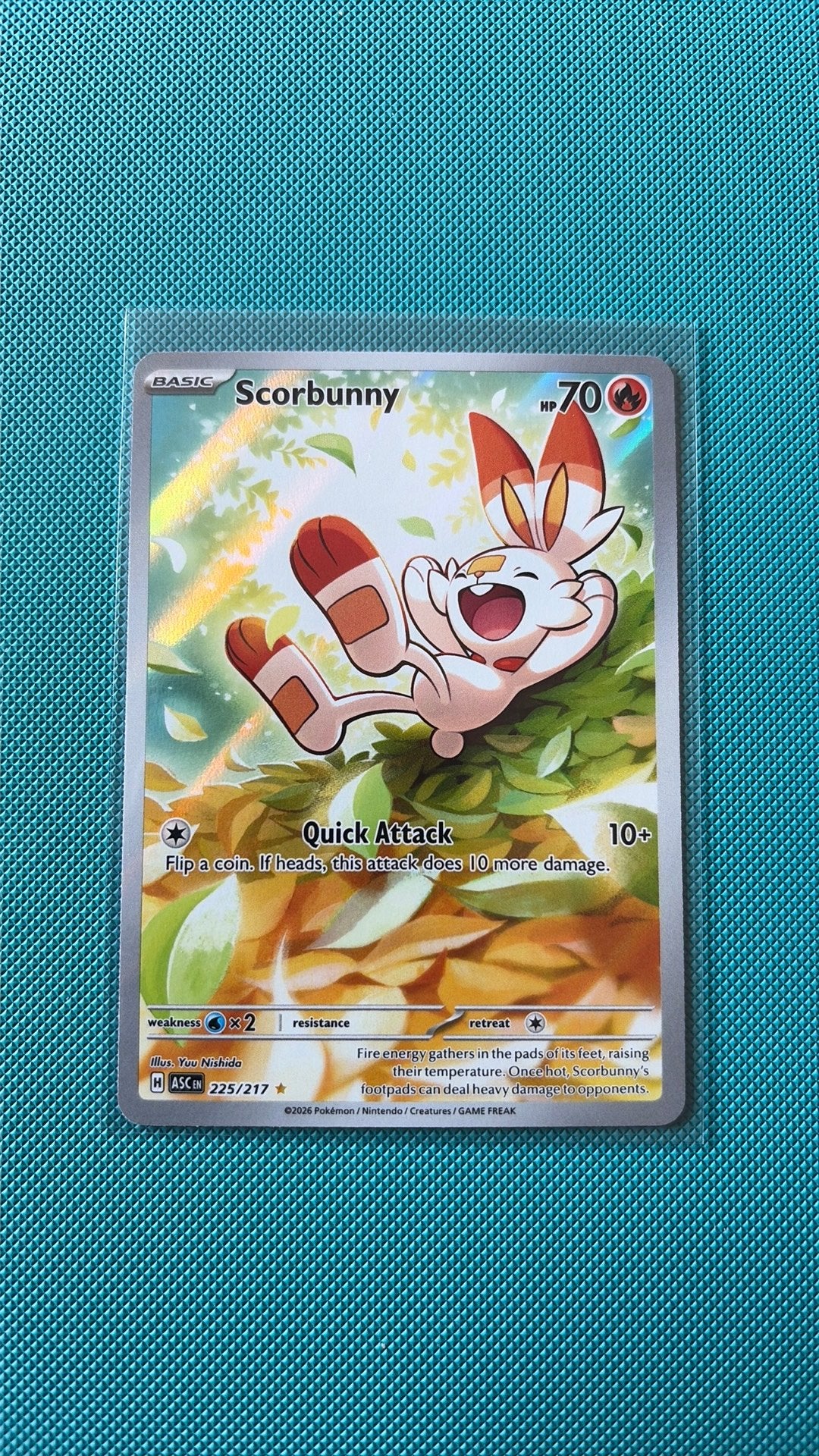 Scorbunny 225/217 - Ascended Heroes, Ophalen of Verzenden, Zo goed als nieuw