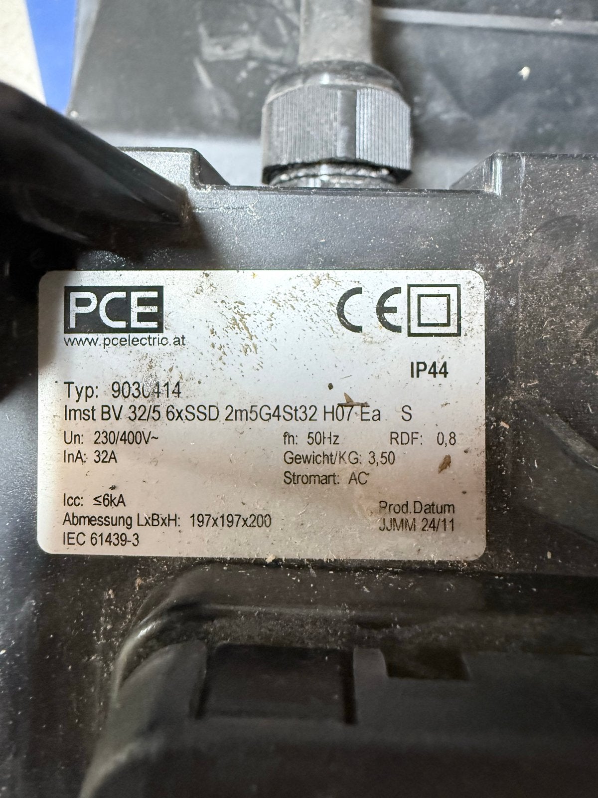 PCE Paddenstoel Type 9030414 Stroomverdeler, Ophalen