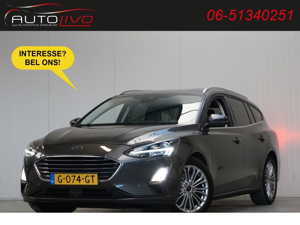 Ford FOCUS Wagon 1.5 EcoBlue Titanium Business AUTOMAAT! LED, Stof, Gebruikt, 4 cilinders, 23 km/l