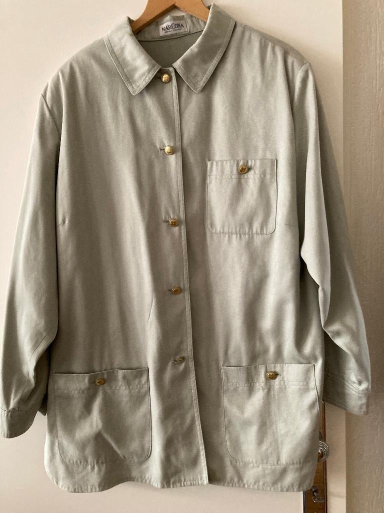 Mooi luxe, mintgroen jasje, maat 46 MarCona, MarCona, Verzenden, Maat 46/48 (XL) of groter, Zo goed als nieuw