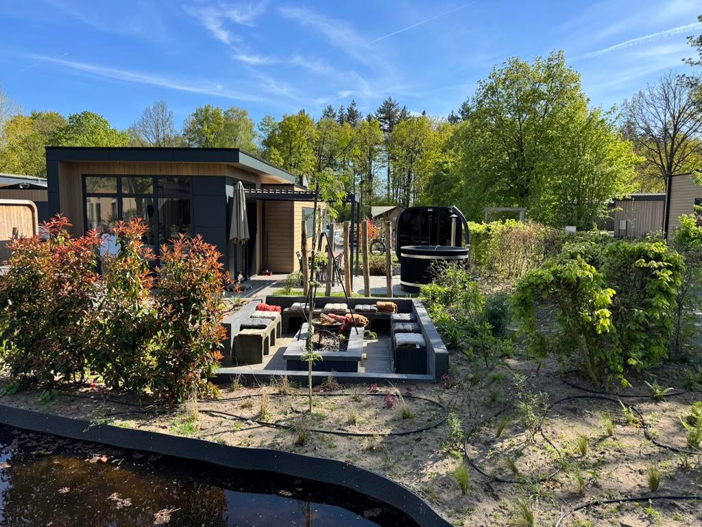 Deluxe Welness chalet op de Veluwe 4 personen, In bos, 2 slaapkamers, Recreatiepark, Gelderland en Veluwe