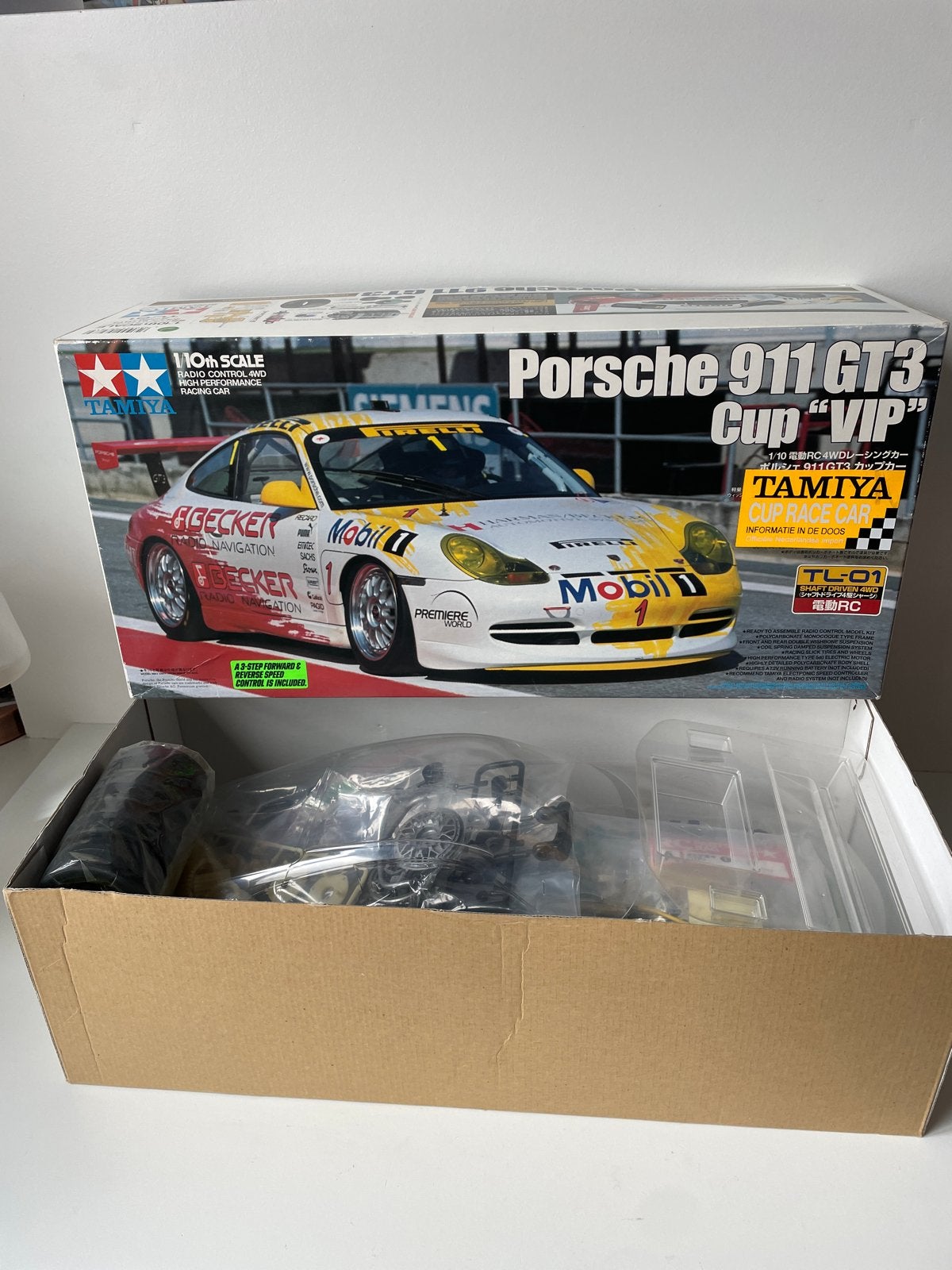 Tamiya Porsche 911 GT3 Cup "VIP" RC Modelbouwkit, Ophalen of Verzenden, Nieuw, Auto onroad