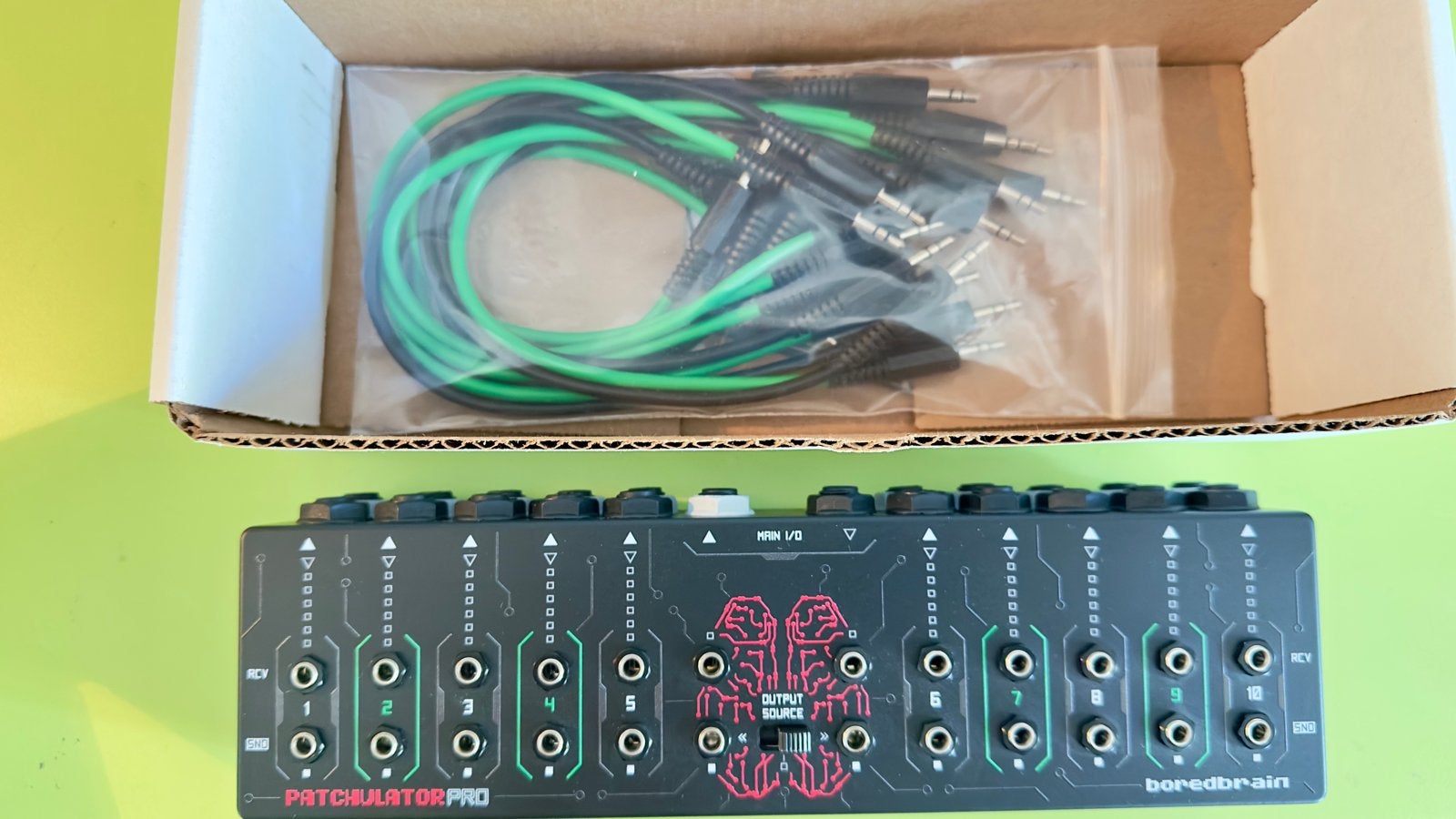 Boredbrain Patchulator Pro 10-kanaals FX Patchbay, Ophalen of Verzenden, Zo goed als nieuw, Drums of Percussie